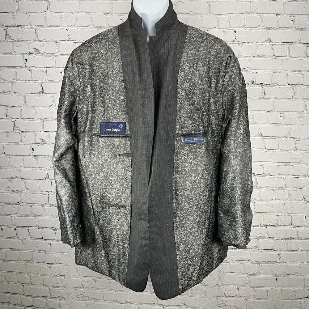 Executive Collection Tom James Grey USA Tailored Sport Coat Blazer Size 48